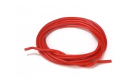 Cable ø1mm. Rojo con Funda de Silicona. 2 Metros.